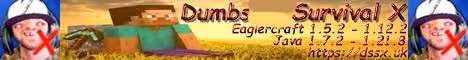 Dumbsh** Survival X banner